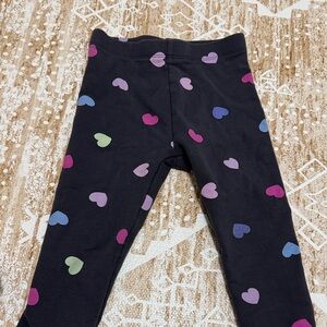 Zara Kids Leggings with Colorful Heart Pattern